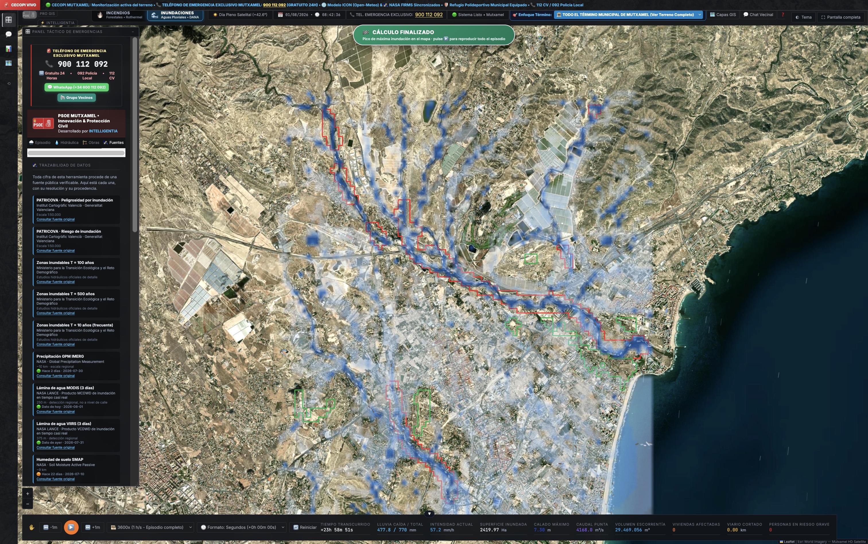 Previsio: Real-time emergency physical simulation platform